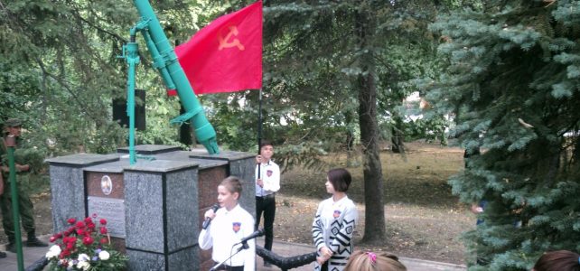 7 сентября 2018 — возложение цветов к могиле В. Н. Масловского